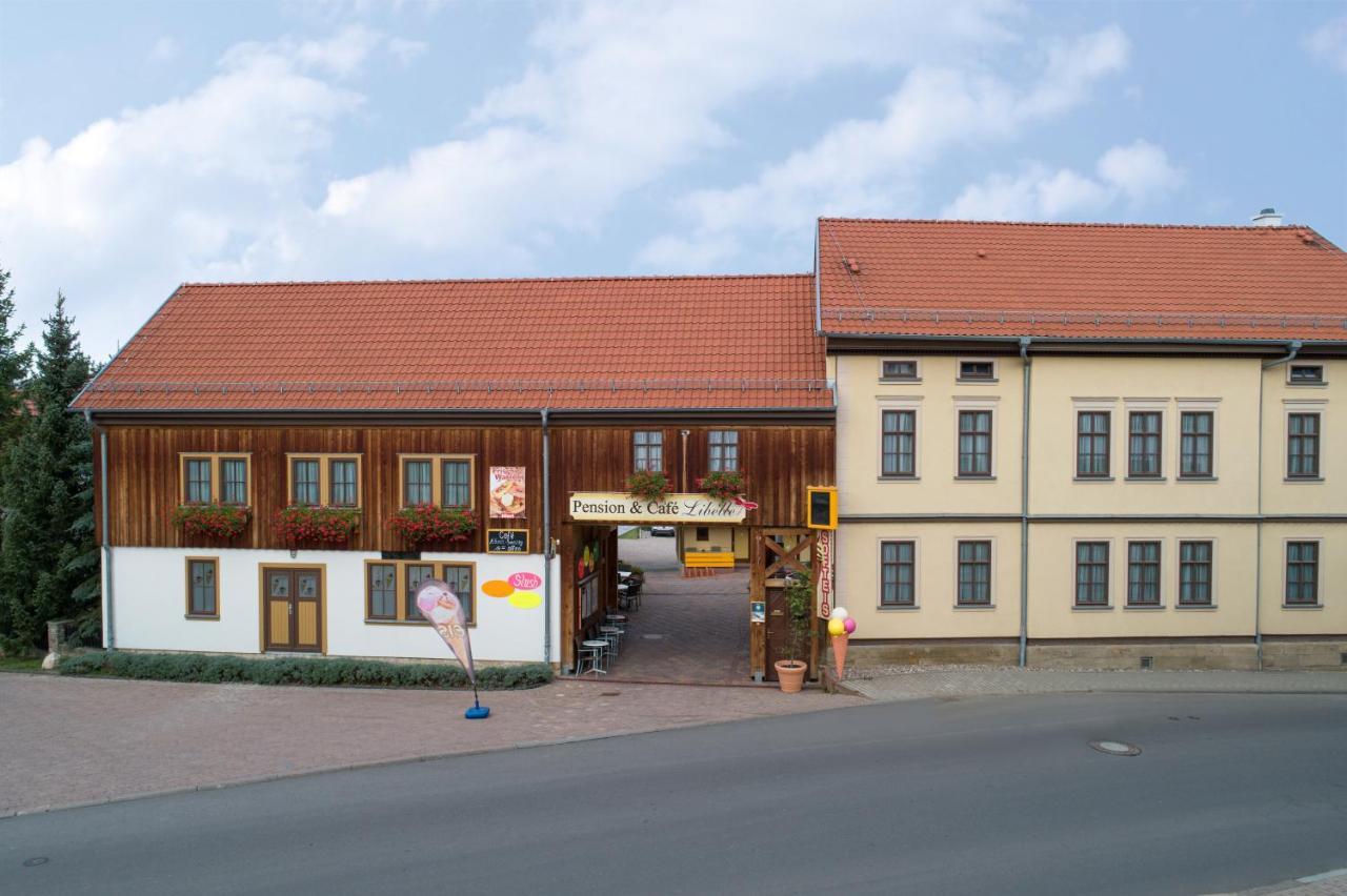 Pension-Cafe-Libelle Elxleben bei Arnstadt Екстер'єр фото