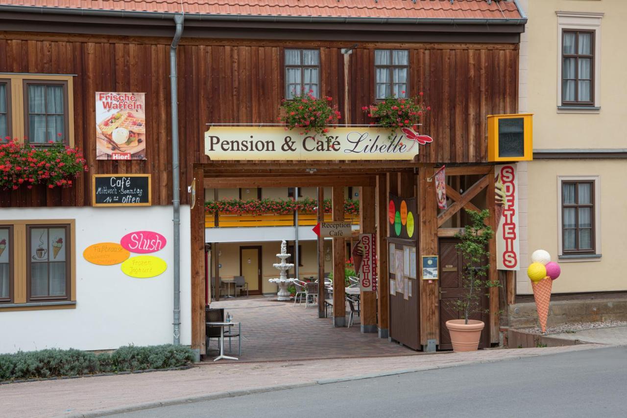 Pension-Cafe-Libelle Elxleben bei Arnstadt Екстер'єр фото